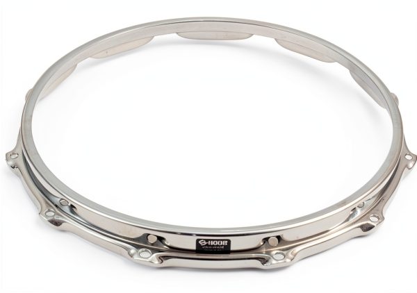 Chrome Steel Marching Snare SH1412 12‑Hole-0