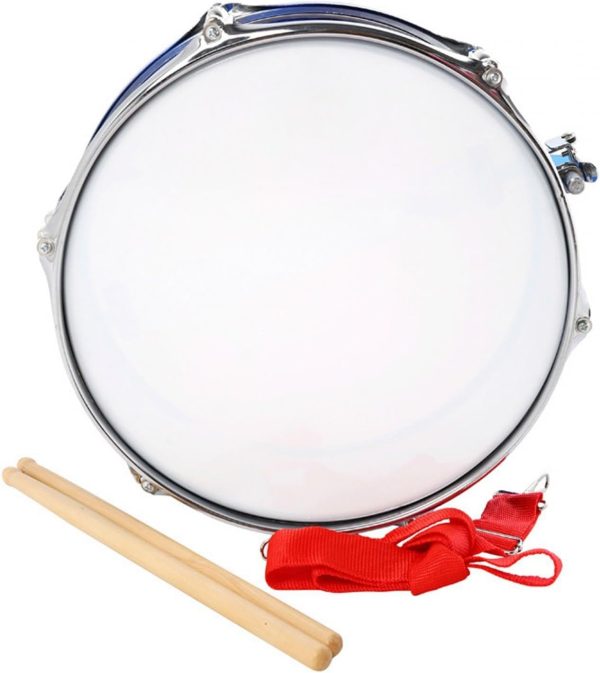 Blue Stainless Steel Marching Snare Drum for Adults-6