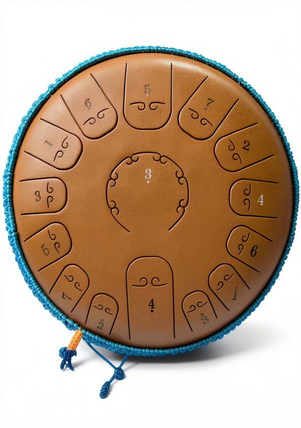 Steel Tongue Drum Generic 15 Note Yellow-0