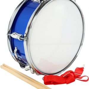 Blue Stainless Steel Marching Snare Drum for Adults-0