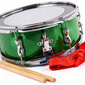 13 inch marching snare drum PPS Green metal-0