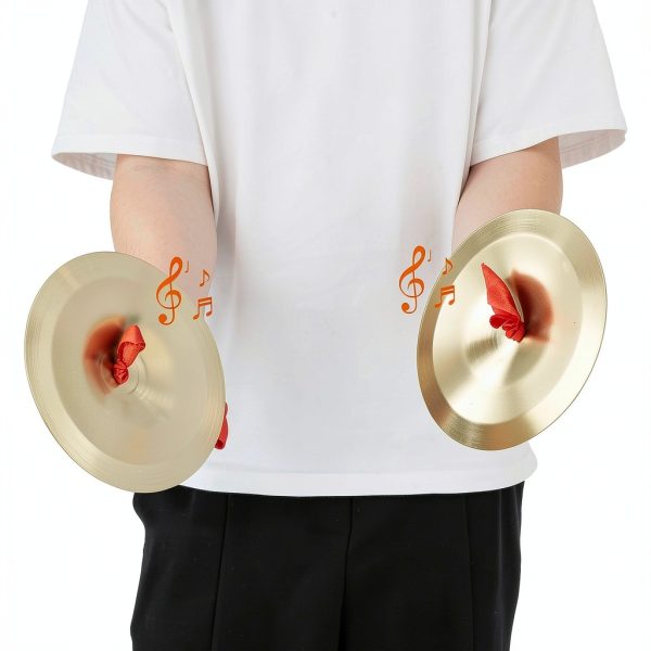 ToddMomy Kids Hand Cymbals Alloy Brass-5