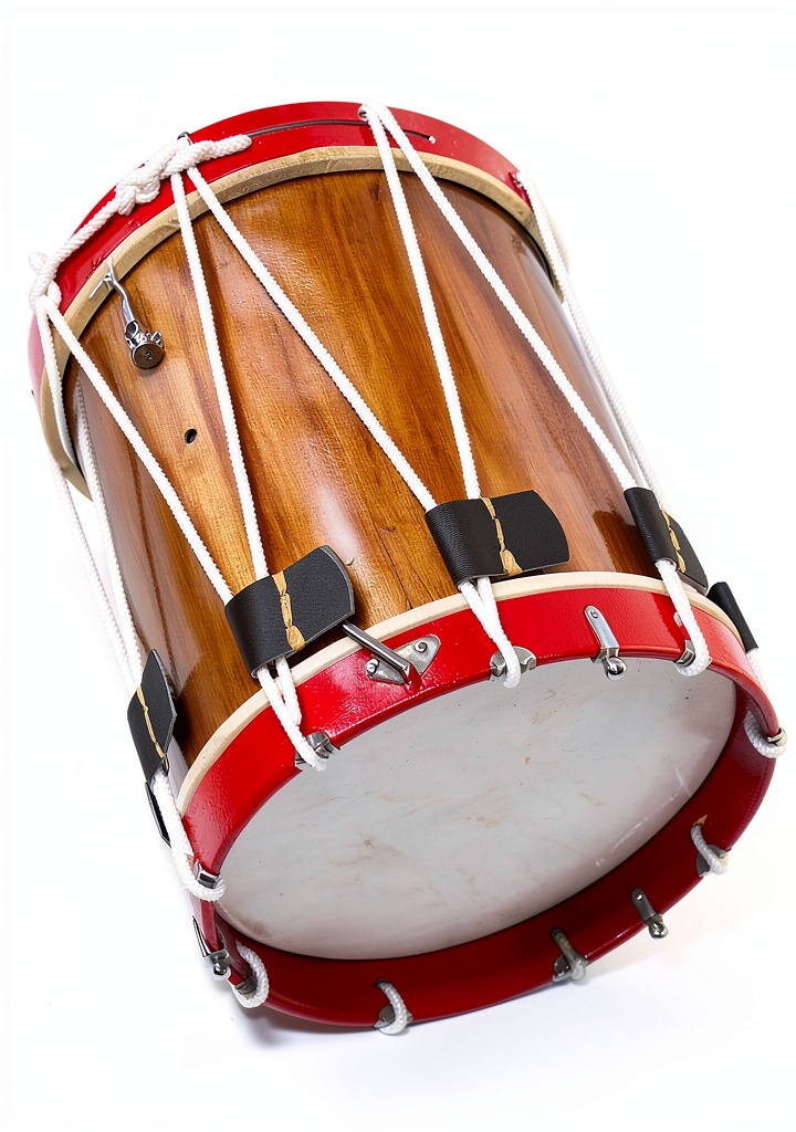 Installing DEURA USA Hand Painted Wood Snare Drum on a marching band practice field