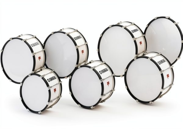 Marching Bass Drum Yamaha White 20x13 Birch-0