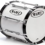 Mapex 26" Marching Bass Drum Aluminum Gloss White-0