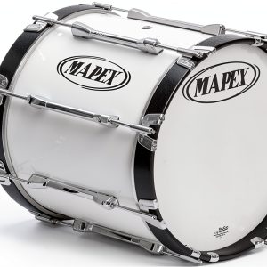 Mapex 26" Marching Bass Drum Aluminum Gloss White-0