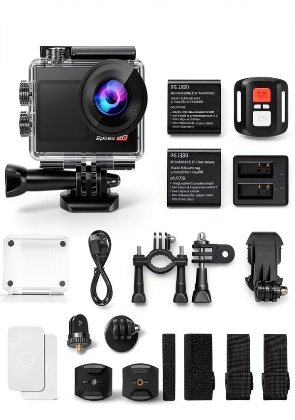 Hiicam Speed 20 4K Action Camera Dual Screens-7
