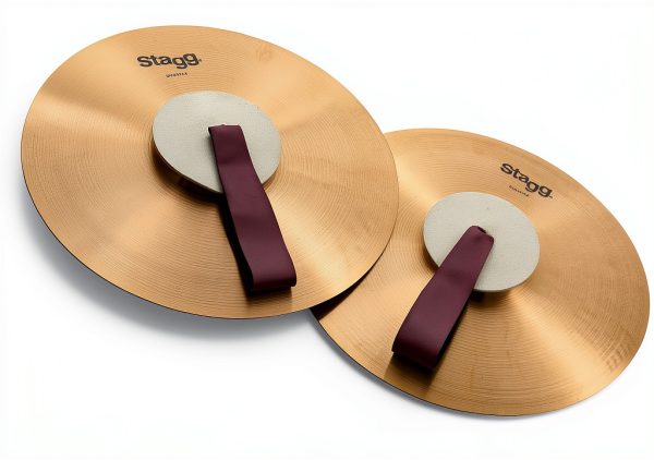 Marching Cymbals Stagg Bronze Metal for Marchers-0