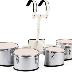 Marching Drum Set JWQFBC Natural Wood Metal Design-0
