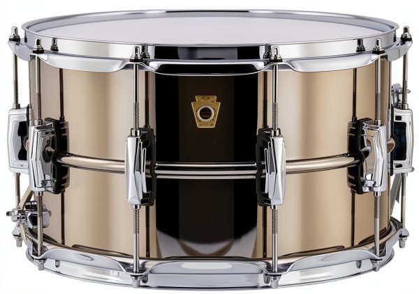 Ludwig 8x14 Brass Snare Drum for Marching-0