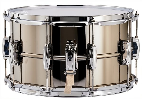 Ludwig 8x14 Brass Snare Drum for Marching-2