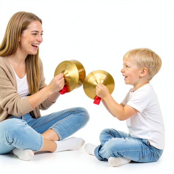 ToddMomy Kids Hand Cymbals Alloy Brass-2