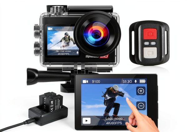 Hiicam Speed 20 4K Action Camera Dual Screens-0