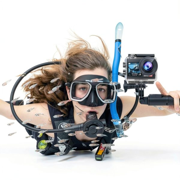 Hiicam Speed 20 4K Action Camera Dual Screens-3