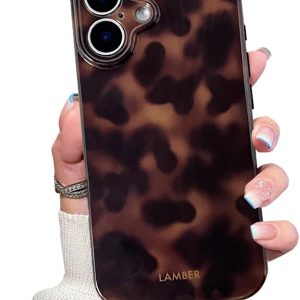 iPhone 16 Brown Amber Case XQAGU Cell Phone Basic-0