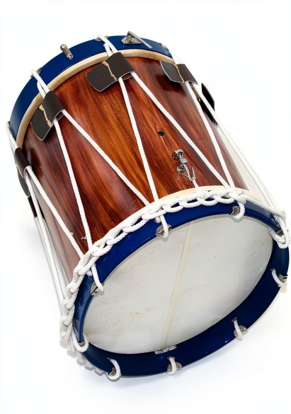 DEURA USA Blue 14" x 17" Wood Marching Snare Drum-0