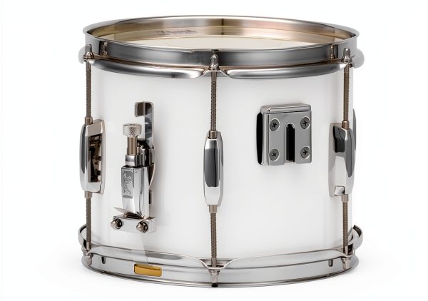 Pearl Marching Snare Drum Pure White-1