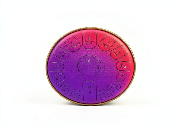 Steel Tongue Drum Generic 15 Note Yellow-2