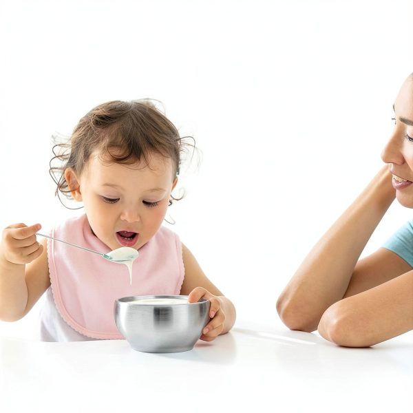 Stainless Steel Kids Bowl LIANYU 12oz Round-5