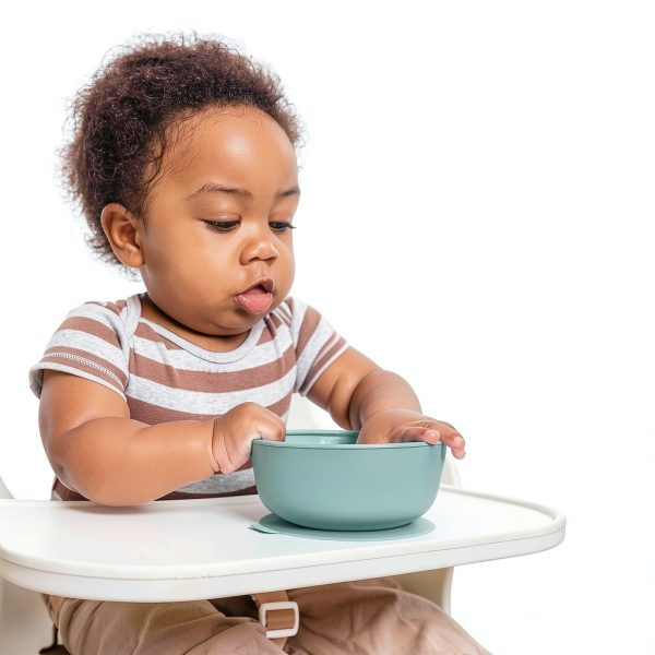 WeeSprout Silicone Suction Toddler Bowl Set 12oz-2