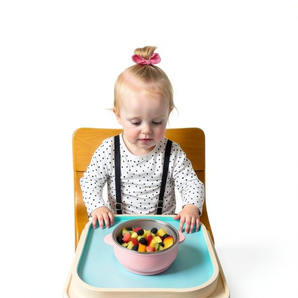 Okay Orange Stainless Toddler Bowl Yellow Suction-4