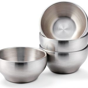 Stainless Steel Kids Bowl LIANYU 12oz Round-0