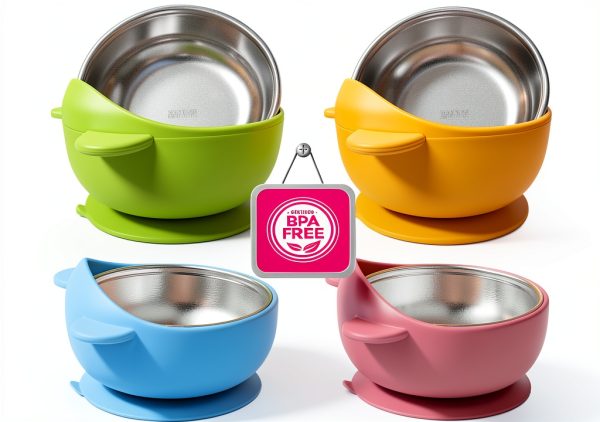 Bantroplis Stainless Steel Toddler Bowls for Baby-0