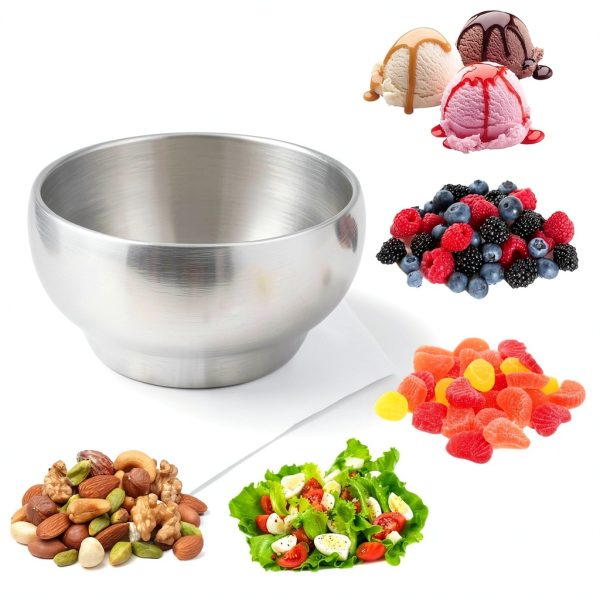 Stainless Steel Kids Bowl LIANYU 12oz Round-6