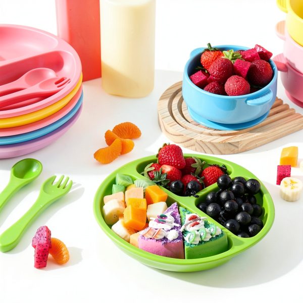 Dandat Silicone Baby Bowls Fashion Style-3