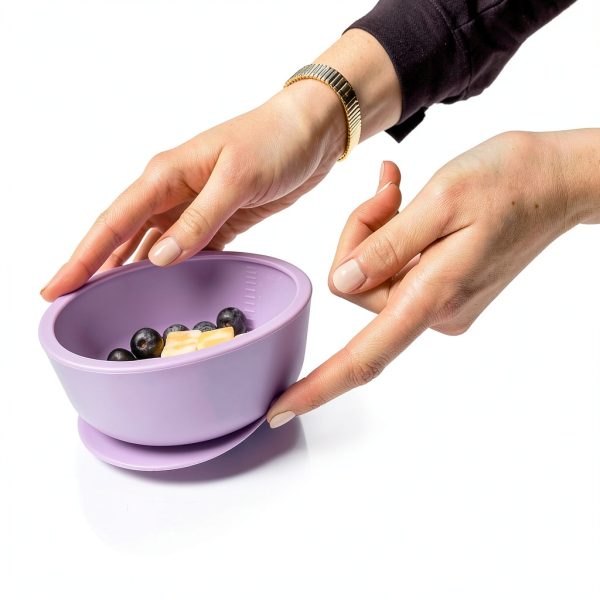 WeeSprout Silicone Suction Toddler Bowl Set 12oz-3