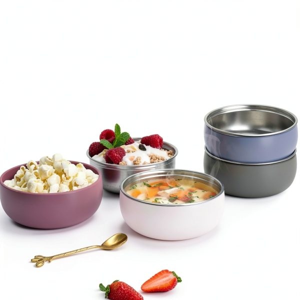 ShineMe Stainless Steel Baby Bowls for Kids-2