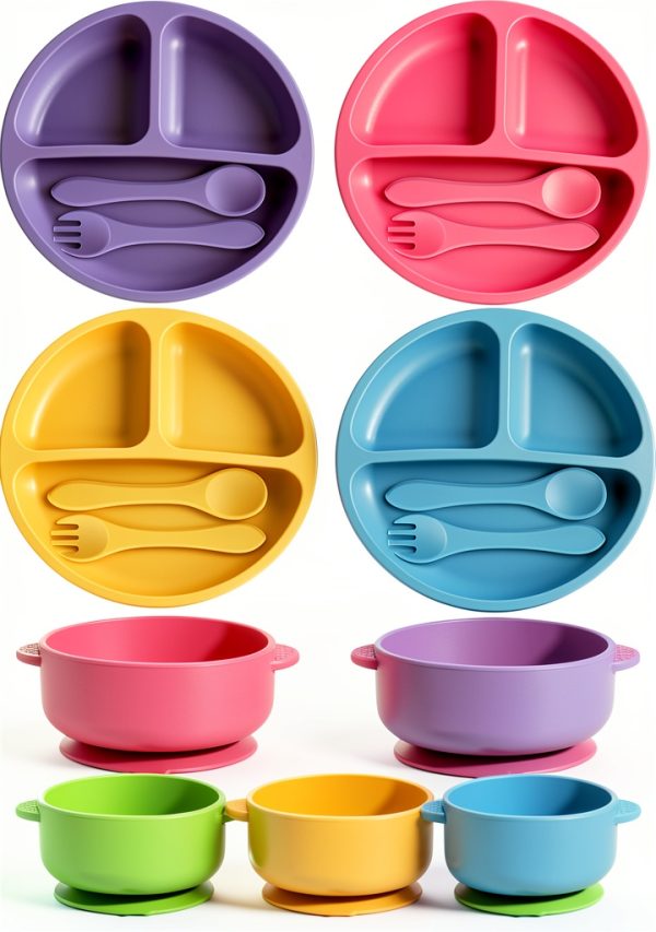 Dandat Silicone Baby Bowls Fashion Style-0
