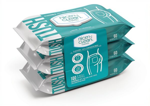 Nice 'N Clean Adult Flushable Wipes Aloe Fresh 3 Pack 60 Count-0