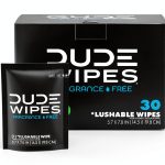 DUDE Wipes Flushable Unscented Extra Large 30 Count with Vitamin E-0