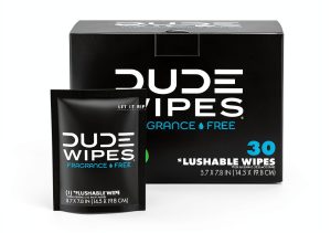 DUDE Wipes Flushable Unscented Extra Large 30 Count with Vitamin E-0