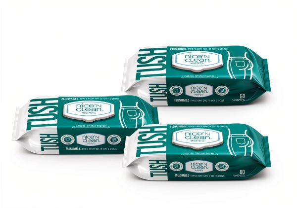Nice 'N Clean Adult Flushable Wipes Aloe Fresh 3 Pack 60 Count-10