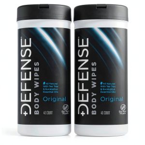 Defense Soap All Natural Body Wipes 40 Count Pack of 2 Wipes-0