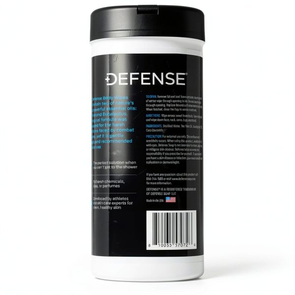 Defense Soap All Natural Body Wipes 40 Count Pack of 2 Wipes-8
